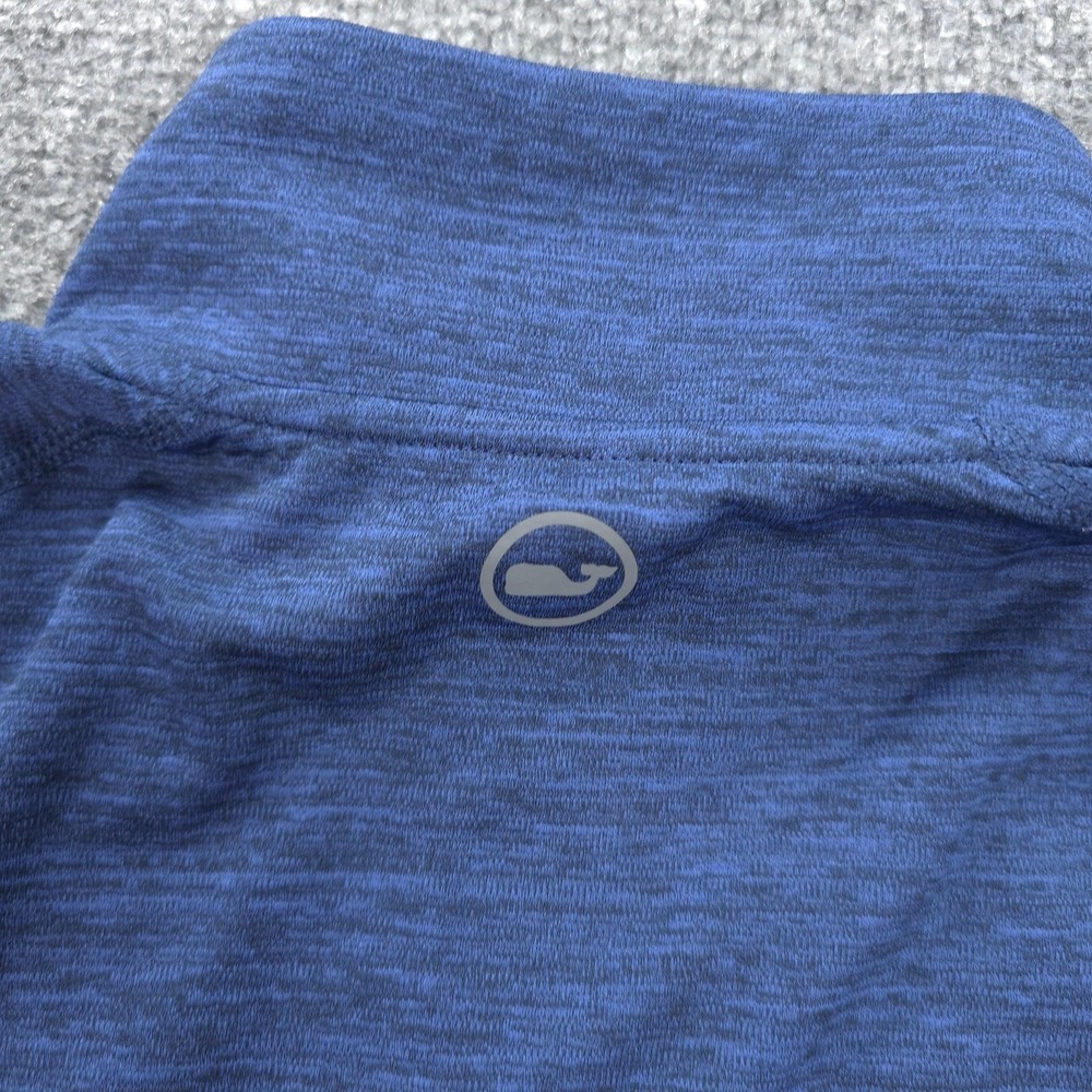 Vineyard Vines Shirt Mens M Blue Sankaty Performance 1/4 Zip Golf Pullover - Picture 7 of 12